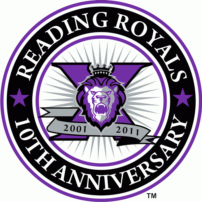 reading royals 2011 anniversary logo iron on transfers for clothing